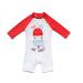 Bonverano Baby Girls UPF 50+ UV Protection One Pieces Sunsuit with Sun Cap(Ice 3-6Months) 3 Months Ice
