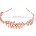 Vintage Roman Goddess Leaf Headband Fashion Gold Silver Rose Gold Ancient Cyan Leaf Hair Hoop Bridal Hair Crown for Party Prom Wedding - Buy Online on GoSupps.com
