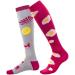 B/H Compression Socks for Men & Women - Perfect for Running Climbing & Balance Bike - Red Gray L - International Shipping Available - Buy Online on GoSupps.com