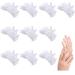 10Pairs Moisturizing Gloves Over Night Bedtime White Cotton | Cosmetic Inspection Premium Cloth Quality | Eczema Dry Sensitive Irritated Skin Spa Therapy Secure Wristband| One Size Fits Most 10 Pairs