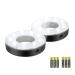 KINGTOP LED Golf Hole Lights with Lens Light Up Night Golf Putt-Putt Flag Cup Glow Lamp Glowing in The Dark Backyard Putting Green EZ Install Great for Golfing Party Camping Circle- CoolWhite- 2Pack