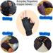 LTXB Women's Fingerless Copper Arthritis Gloves - Pain Relief for Carpal Tunnel, Joint Swelling - Ideal for Typing, Gaming - Small - Buy Online on GoSupps.com