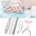 Cuticle Nippers 7pcs Professional Steel Pusher NailSave your time - Buy Online on GoSupps.com