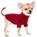 Dog sweater Small dogs winter turtleneck cat sweater clothing pet mantle puppy sweater knitting sweater braid pattern warm soft red xl XL red red