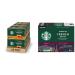 Starbucks Caramel K-Cups Single Serve Keurig Compatible Caramel Flavoured Coffee Pods for Keurig Brewers - 60 Capsules & French Roast Dark Roast Coffee Single Serve Keurig K-Cup Pods 24 Capsules Caramel + K-Cup Pods Caramel 10 Count (Pack of 6)