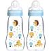 Buy MAM Feel Good Glass Bottle 260ml | Neutral Baby Bottle with Teat Size 1 | 2-Piece Set - International Shipping - Buy Online on GoSupps.com