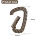 Tactical Carabiner Keychain 12-Pack - Lightweight Polymer D-Ring Clips for Backpacks - Outdoor Travel and Camping Gear Hooks (Brown) - Buy Online on GoSupps.com