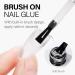 AILLSA 4 in 1 Gel Nail Glue 15ml - Super Strong Formula for Acrylic Nails - Long Lasting Brush On Glue for Rhinestone, Pearl, Foil - Curing Required - Buy Online on GoSupps.com