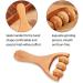 FDCGAS Massage Roller Set - 2-Piece Wood Trigger-Point Scooter for Body & Face - Anti-Cellulite Gua Sha Tool & Fascia Roller with Handle - Buy Online on GoSupps.com