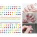 Cute Nail Stickers for Kids & Little Girls - 12 Sheets Self-Adhesive Nail Decals with Christmas Flowers, Animals, Plants, Fruits - Nail Art Decoration for Women - Buy Online on GoSupps.com