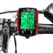 Bicycle Speedometer and Odometer Wireless Waterproof Cycle Bike Computer with LCD Display Waterproof Speedometer for Bike-Red