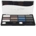 G n rique Eyeshadow makeup palette with 12 dark colors various blues and greys 12 grams