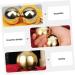 Healvian Brass Gymnastics Balls - 4 Portable Copper Massage Balls for Health & Exercise - Buy Online on GoSupps.com