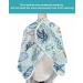 Ocean Coral Barber Cape - Adjustable Hair Cutting Cape for All Ages | Stylish Summer Blue Watercolor Design | 55x63 Inch Hairdressing Accessory - Buy Online on GoSupps.com