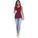 Sosolism Rayon Nursing Tank Top - Breastfeeding Sleeveless Maternity Vest 3 Pack Black/Red/Green | Comfortable Maternity Clothes for New Moms - Buy Online on GoSupps.com