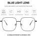 Dollger Blue Light Filter Glasses for Women - Stylish Metal Frame Anti-Glare Protection for PC TV Gaming & Cell Phones - Buy Online on GoSupps.com