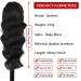 Ponytail Extensions Black Clip-In | 40cm Synthetic Hair - Realistic Look - 1B# 082A-16 - Buy Online on GoSupps.com