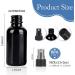 Yonkan 2oz Glass Spray Bottles with Black Fine Mist Sprayer - Pack of 12 | Small Clear Bottles for Essential Oils, Beauty, Hair & Cleaning - Buy Online on GoSupps.com