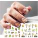 Cartoon Golden Leaves Abstract Face Animal Autumn Maple Leaf Water transfor Decals Nail Stickers(BN1921-1932) - Buy Online on GoSupps.com