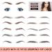 Eyebrow Tattoo Sticker Set - 84 Pairs, Waterproof, 4D Hair-Like, Peel Off, Natural Brown - 9 Sheets for Women, Men, Girls - Buy Online on GoSupps.com