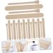 Beaupretty 200 STK Waxed Wooden Applicator Sticks - Professional Hair Removal Device for Nose & Body Waxing - Buy Online on GoSupps.com