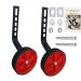 homeme Bicycle Training Wheels Thicken Stronger Version ,Suitable for 12/14/ 16/18/ 20/ inch Single Speed Bike,1Pair Red
