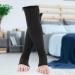 XXL Black Compression Socks - Open Toe Calf Support for Sports & Varicose Vein Relief | International Shipping - Buy Online on GoSupps.com