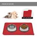 Reopet Waterproof Silicone Pet Feed Mat - Elevated Edges for Dogs & Cats | 60x40 cm Red - International Shipping Available - Buy Online on GoSupps.com