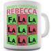 Berry Prints 11 OZ Periodic Table FA La La Christmas Geek Personalised Coffee Mugs for Tea Hot Chocolate - Ceramic Cups for Valentine Birthday Gift Home and Office