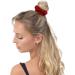 2 PCS Premium Large Velvet Hair Scrunchies - Burgundy | Hair Ties Bands Updo Ponytail Holder for Women, Girls, Kids - Buy Online on GoSupps.com
