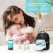 Vicloon Baby Milk Powder Dispenser - 4 Layer Portable Container for Kids - Stackable Snack Storage - Gray & Blue - Buy Online on GoSupps.com