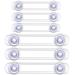 6 Pcs Baby Child Safety Locks Transparent Child Safety Cupboard Door Lock Multi-Purpose Latches Mini Multifunction Latch for Kitchen Cabinets Drawers Ovens Refrigerators