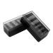 Taille-crayon Manuel 2 Pi ces Noir 5 Trous pour Crayons L vres Sourcils et Eyeliner Aiguiseur Pr cision Professionnelle avec Couvercle Outil Maquillage Compact pour