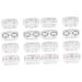 Solustrie 2 sentences 8Tlg glasses case transparent contact lens container of transparent contact lens holder glasses keeper box glass organizer eye lens container lens travel case such as shown