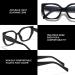 Buy Fashion Blue Light Blocking Glasses for Women | Square Fake Glasses for Computer TV & Gaming - Black Frame - Buy Online on GoSupps.com