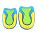 EXCEART 2 Pairs Plantar Insoles Orthotic Insoles Half Insole Half Size Pad Heel Pad Men and Women 11.3X7.5 CM