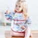 Discoball Waterproof Baby Bibs with Sleeves - 3 Pcs Unisex Dribble Bibs Painting Apron for Infant Toddler 6 Months to 3 Years - White+Red - Buy Online on GoSupps.com