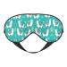 Alpaca Cactus Print Soft Adjustable Sleep Eye Mask Blackout Silk Light Pressure Blindfold for Men Women