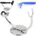 Premium Stainless Steel Shaver Stand - Single Shaving Brush Holder & Safety Support for Effortless Grooming | International Shipping Available - Buy Online on GoSupps.com