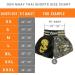 NAMAZU Muay Thai Shorts, High Grade MMA Gym Boxing Kickboxing Shorts - Black Large | Men and Women - Buy Online on GoSupps.com
