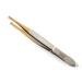 Solingen Slanted Tip Tweezers for Professional Eyebrow and Hair Removal - Stainless Steel with Chrome Plating, Leather Case Included (Made in Germany) - Buy Online on GoSupps.com