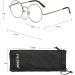 4 Pack Metal Frame Round Reading Glasses - Spring Hinge - Silver - 2.25 Diopters - International Shipping Available - Buy Online on GoSupps.com