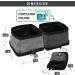 PetAmi Collapsible Dog Bowls 2 Pack - Portable Water & Food Bowl for Pets - Travel, Hiking, Camping - Outdoor Gear Accessories | Gray - Buy Online on GoSupps.com