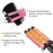Portable 3 Barrel Ceramic Hair Curling Iron - Temperature Adjustable Wave Iron Wand for DIY Curly Hair Styling (22mm) - Buy Online on GoSupps.com