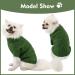 Alagilrs Army Green Dog Sweater Vest | Soft Warm Knitwear for Small & Medium Dogs | Winter Crochet Puppy Clothing - Buy Online on GoSupps.com