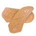 3/4 Insole Leather Insole Orthotic Arch Support Shoe Inserts Insoles for Plantar Fasciitis Arch Support for Flat Feet and Running for Flat Feet Feet Pain Plantar Fasciitis(41/42-Brownish Yellow)