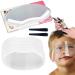 BNOYONERAS 30 Pieces Transparent Shower Shields with No Wrinkles Pin Clips Hairspray Shield Anti-Fog Visors for Hairstyling Cutting Fringing Hair Coloring