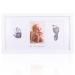 Hapinest Newborn Baby Handprint and Footprint Keepsake Picture Photo Frame - Neutral Nursery Wall Dcor Baby Shower Registry Gifts for New Moms and Dads