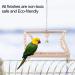 TOPINCN Wooden Pet Parrot Ladder Toy - Climbing Swing Bridge for Bird Cage - Decorative and Flexible Bird and Hamster Training Accessories - Buy Online on GoSupps.com