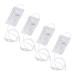 Syrisora 20-part inlet bag set made of silicone transparent to relieve constipation inlet bag set with hose for household trips